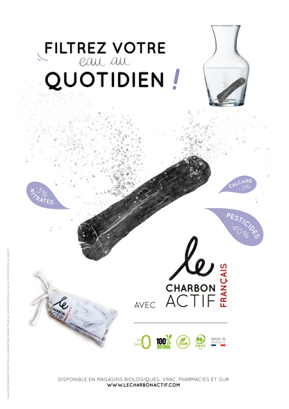 Le Charbon Actif Français -- Bâtons de charbon actif Vrac  x 10