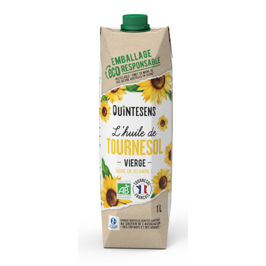 Quintesens -- Huile de tournesol bio - 1 L